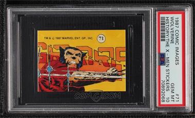 1987 Comic Images Marvel Universe - Stickers II: History of the X-Men #71 - Wolverine [PSA 10 GEM MT]