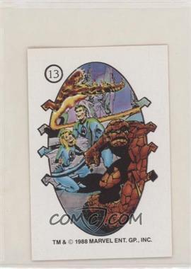 1988 Comic Images Marvel The World of Spider-Man Stickers - [Base] #13 - Fantastic Four