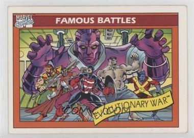 1990 Impel Marvel Universe - [Base] #103 - Famous Battles - The Evolutionary War