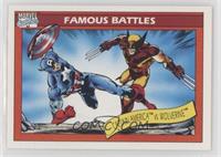 Famous Battles - Captain America vs. Wolverine