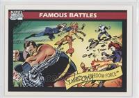Famous Battles - X-Men vs. Freedom Force