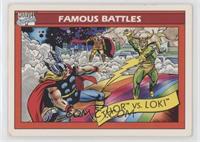 Famous Battles - Thor vs. Loki [Poor to Fair]