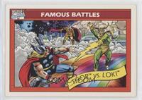Famous Battles - Thor vs. Loki [EX to NM]