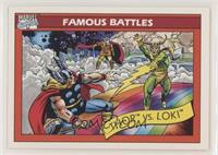 Famous Battles - Thor vs. Loki