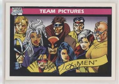 1990 Impel Marvel Universe - [Base] #139 - Team Pictures - X-Men