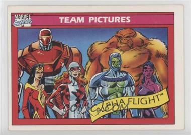 1990 Impel Marvel Universe - [Base] #148 - Team Pictures - Alpha Flight