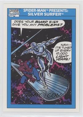 1990 Impel Marvel Universe - [Base] #153 - Spider-Man Presents: - Silver Surfer