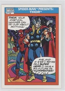 1990 Impel Marvel Universe - [Base] #154 - Spider-Man Presents: - Thor