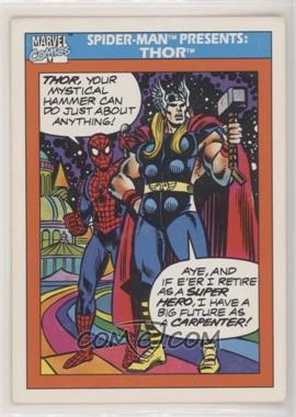 1990 Impel Marvel Universe - [Base] #154 - Spider-Man Presents: - Thor