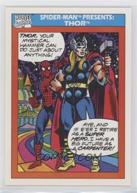 1990 Impel Marvel Universe - [Base] #154 - Spider-Man Presents: - Thor