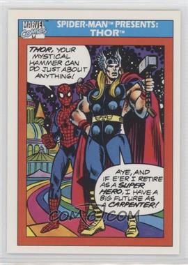 1990 Impel Marvel Universe - [Base] #154 - Spider-Man Presents: - Thor