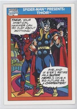 1990 Impel Marvel Universe - [Base] #154 - Spider-Man Presents: - Thor