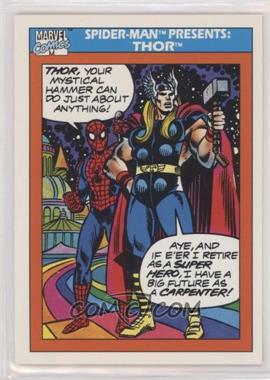 1990 Impel Marvel Universe - [Base] #154 - Spider-Man Presents: - Thor