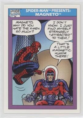 1990 Impel Marvel Universe - [Base] #156 - Spider-Man Presents: - Magneto