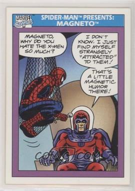 1990 Impel Marvel Universe - [Base] #156 - Spider-Man Presents: - Magneto