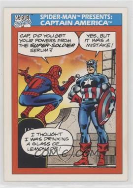 1990 Impel Marvel Universe - [Base] #157 - Spider-Man Presents: - Captain America