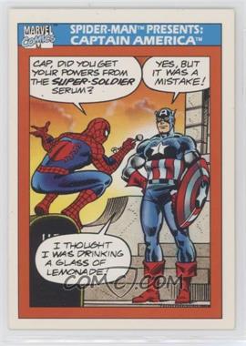 1990 Impel Marvel Universe - [Base] #157 - Spider-Man Presents: - Captain America