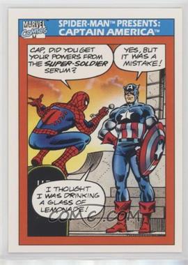 1990 Impel Marvel Universe - [Base] #157 - Spider-Man Presents: - Captain America