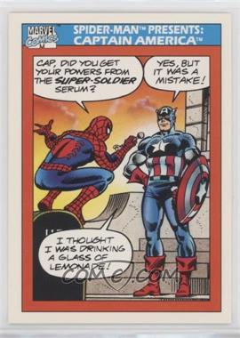 1990 Impel Marvel Universe - [Base] #157 - Spider-Man Presents: - Captain America