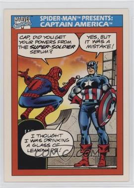 1990 Impel Marvel Universe - [Base] #157 - Spider-Man Presents: - Captain America