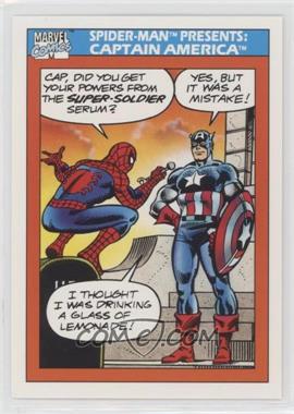 1990 Impel Marvel Universe - [Base] #157 - Spider-Man Presents: - Captain America