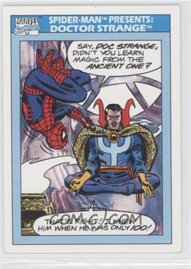 1990 Impel Marvel Universe - [Base] #158 - Spider-Man Presents: - Doctor Strange