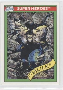 1990 Impel Marvel Universe - [Base] #17 - Super Heroes - Hulk (Gray)