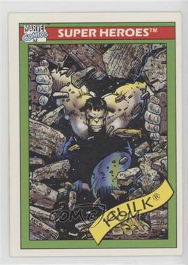 1990 Impel Marvel Universe - [Base] #17 - Super Heroes - Hulk (Gray)
