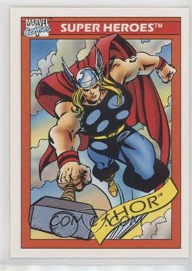 1990 Impel Marvel Universe - [Base] #18 - Super Heroes - Thor