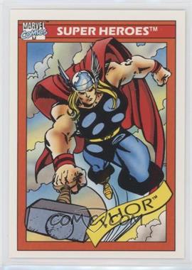 1990 Impel Marvel Universe - [Base] #18 - Super Heroes - Thor