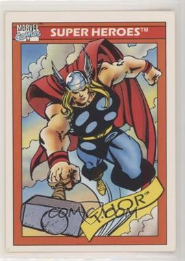 1990 Impel Marvel Universe - [Base] #18 - Super Heroes - Thor