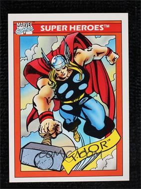 1990 Impel Marvel Universe - [Base] #18 - Super Heroes - Thor