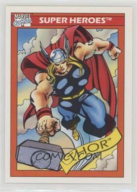 1990 Impel Marvel Universe - [Base] #18 - Super Heroes - Thor