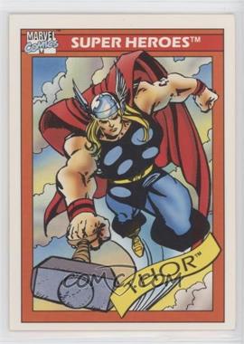 1990 Impel Marvel Universe - [Base] #18 - Super Heroes - Thor