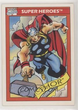 1990 Impel Marvel Universe - [Base] #18 - Super Heroes - Thor