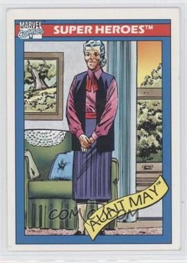 1990 Impel Marvel Universe - [Base] #28 - Super Heroes - Aunt May