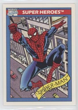 1990 Impel Marvel Universe - [Base] #29 - Super Heroes - Spider-Man