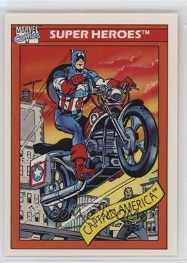 1990 Impel Marvel Universe - [Base] #31 - Super Heroes - Captain America's Motorcycle