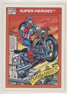 1990 Impel Marvel Universe - [Base] #31 - Super Heroes - Captain America's Motorcycle