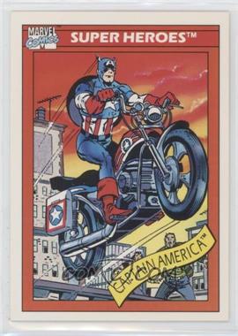 1990 Impel Marvel Universe - [Base] #31 - Super Heroes - Captain America's Motorcycle