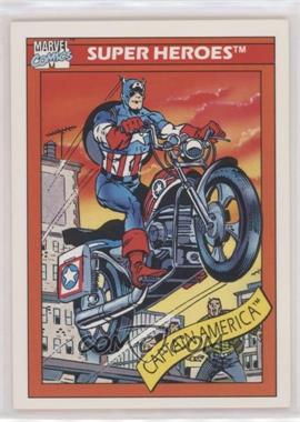 1990 Impel Marvel Universe - [Base] #31 - Super Heroes - Captain America's Motorcycle