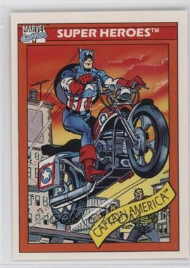 1990 Impel Marvel Universe - [Base] #31 - Super Heroes - Captain America's Motorcycle