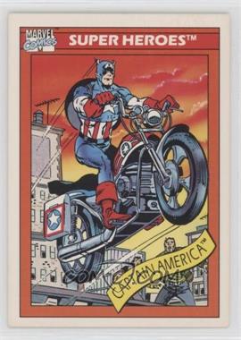 1990 Impel Marvel Universe - [Base] #31 - Super Heroes - Captain America's Motorcycle