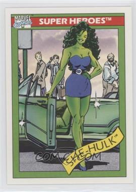 1990 Impel Marvel Universe - [Base] #39.1 - Super Heroes - She-Hulk