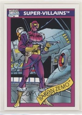 1990 Impel Marvel Universe - [Base] #53 - Super-Villains - Baron Zemo