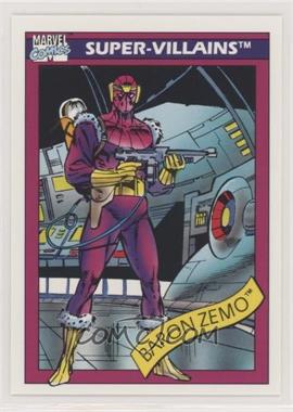 1990 Impel Marvel Universe - [Base] #53 - Super-Villains - Baron Zemo