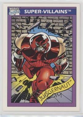 1990 Impel Marvel Universe - [Base] #55 - Super-Villains - Juggernaut