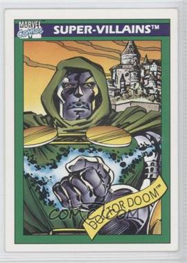 1990 Impel Marvel Universe - [Base] #60 - Super-Villains - Doctor Doom