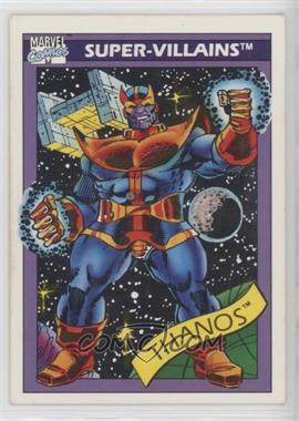 1990 Impel Marvel Universe - [Base] #79 - Super-Villains - Thanos
