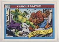 Famous Battles - The Thing vs. Hulk [EX to NM]